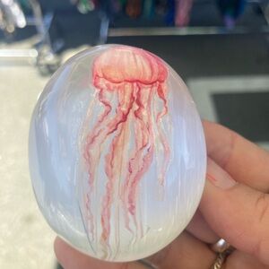 Hand-Pressed Jellyfish selenite Stone